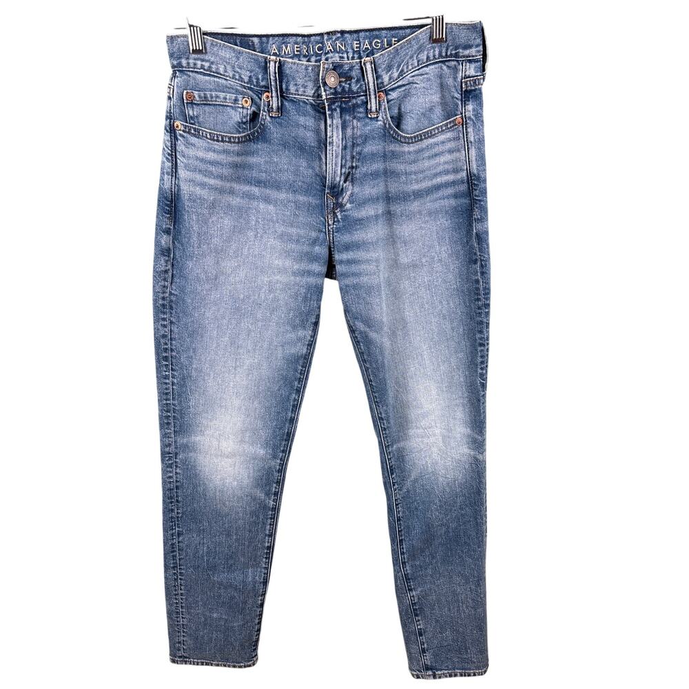 American Eagle Pants Denim Jeans Men's Size‎ 30x34 Slim Straight Flex Mid Rise